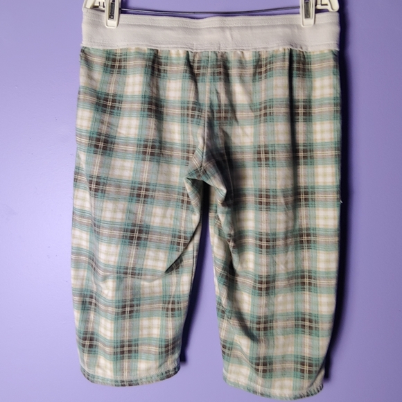 Self Esteem yellow/brown/teal plaid shorts - Picture 2 of 3